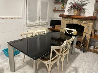 Tavolo/Cucina Estensibile in Vetro Temperato