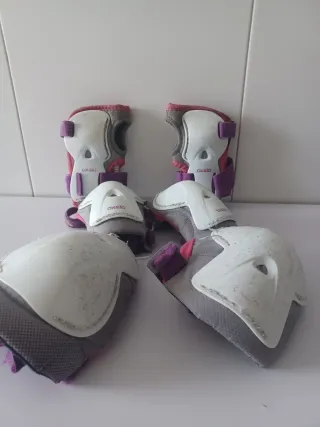 Patines en línea K2 morados y blancos
