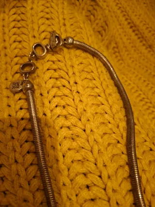 Collar Ciclon Piedra Verde y Plata