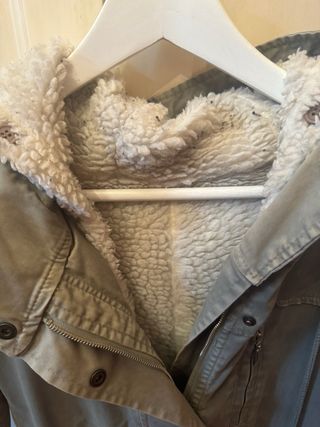 Parka donna vintage dipinto a mano