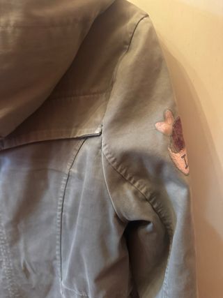 Parka donna vintage dipinto a mano