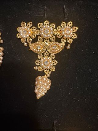 Aderezo Fallera Niña Oro y Perlas