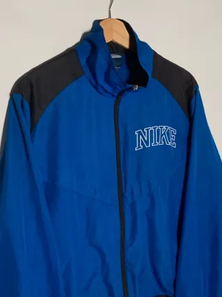 Chaqueta Nike vintage, cortavientos retro Y2K azul