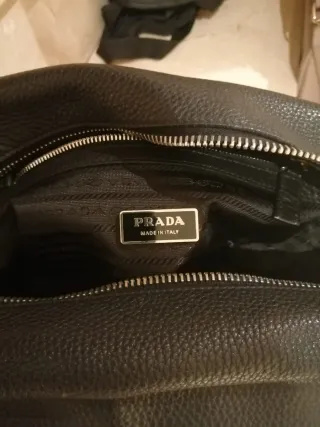 Bolso Prada Piel Negro Genuina