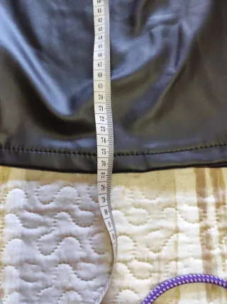 Falda polipiel negra mujer