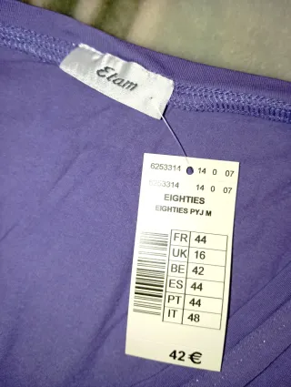 Pijama Etam morado mujer sin estrenar