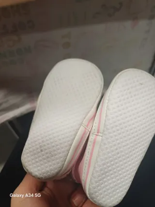 Scarpine bimba rosa floreali tg 18