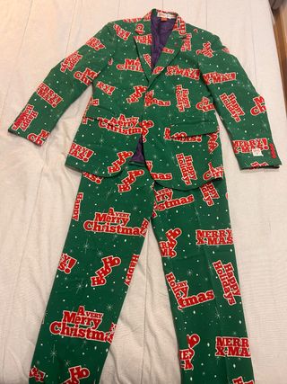 Traje Navideño Verde y Rojo