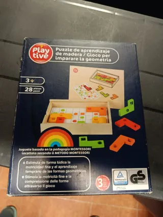 Puzzle de aprendizaje Playtive Madera
