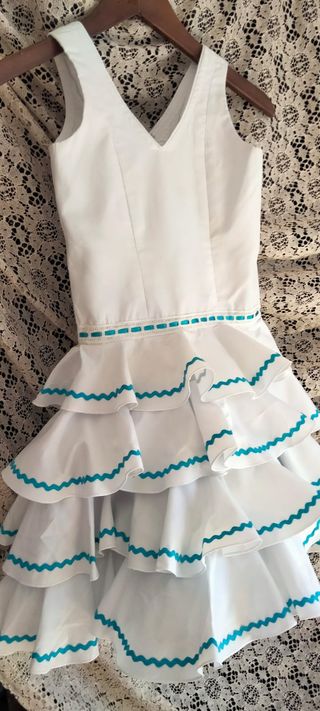 Traje Flamenca Niña Hecho a Mano