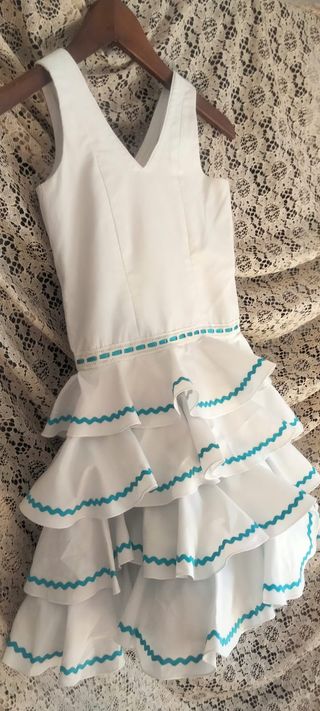 Traje Flamenca Niña Hecho a Mano