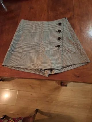 Falda pantalón Zara cuadros