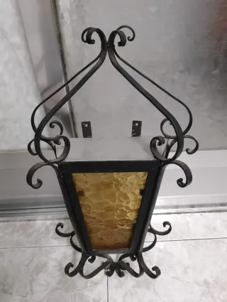 Farol de pared forjado a mano (2 unidades)