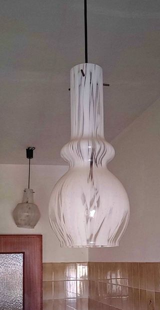 Lampadario Vistosi Vetro Murano Anni 70