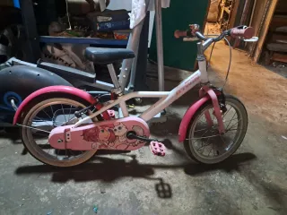 Bicicleta infantil Btwin rosa