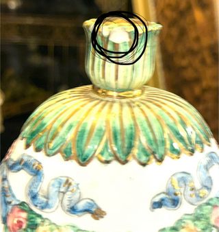 Jarrón Capodimonte Italia Excepcional