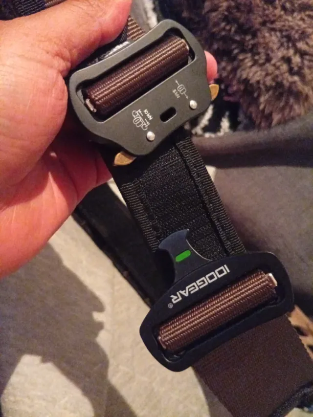 Cinturón Táctico Super Fuerte Negro/Marrón