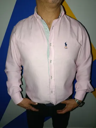 Camisa Polo Ralph Lauren Rosa Talla M