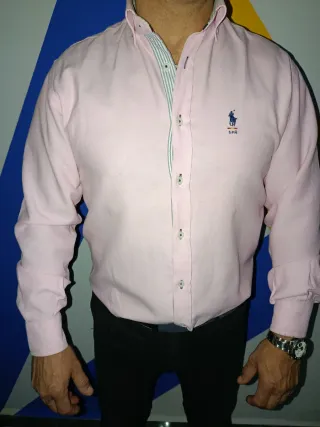 Camisa Polo Ralph Lauren Rosa Talla M