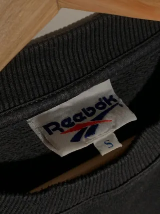 Sudadera Reebok vintage, jersey retro Y2K negro