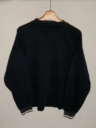 Sudadera Reebok vintage, jersey retro Y2K negro