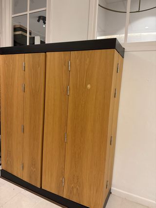 Armario madera bebé/complementos con cajones