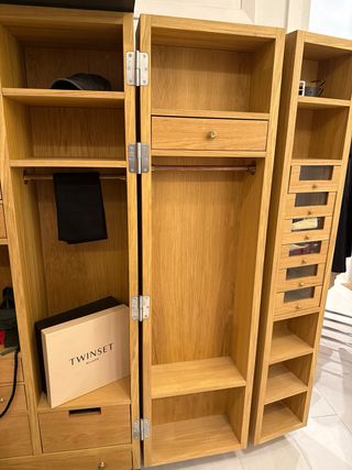 Armario madera bebé/complementos con cajones