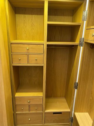 Armario madera bebé/complementos con cajones