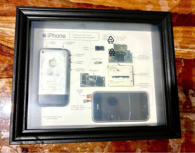 Cuadro Decorativo Despiece iPhone 2G