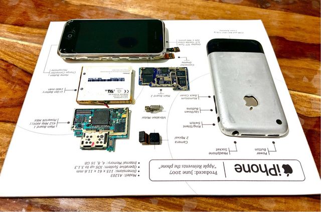 Cuadro Decorativo Despiece iPhone 2G