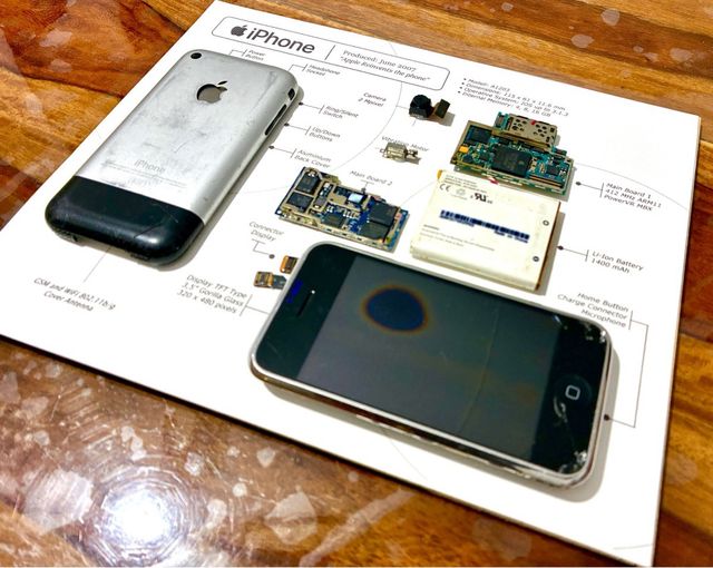 Cuadro Decorativo Despiece iPhone 2G