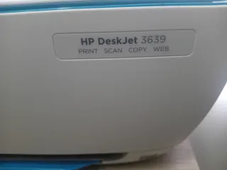 Impresora HP Blanca y Azul