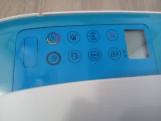 Impresora HP Blanca y Azul