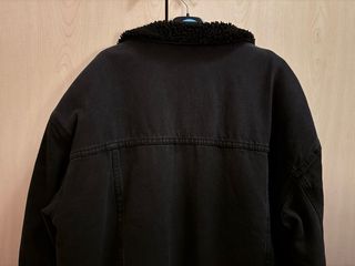 Chaqueta vaquera negra forrada Talla M-L