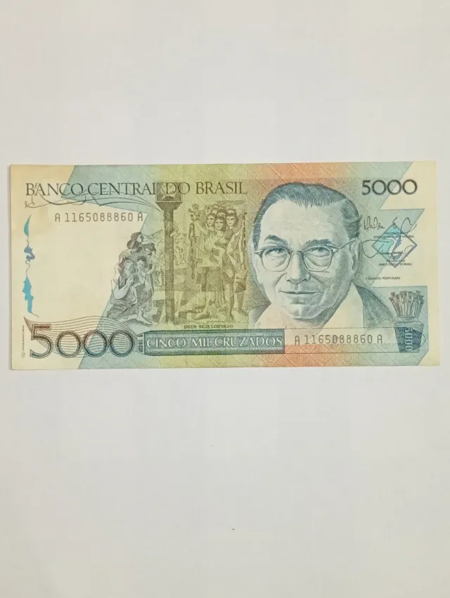 Billete 5000 Cruzados Brasil Colección