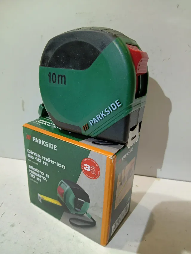 Cinta metrica 10 m Parkside, nuova con scatola