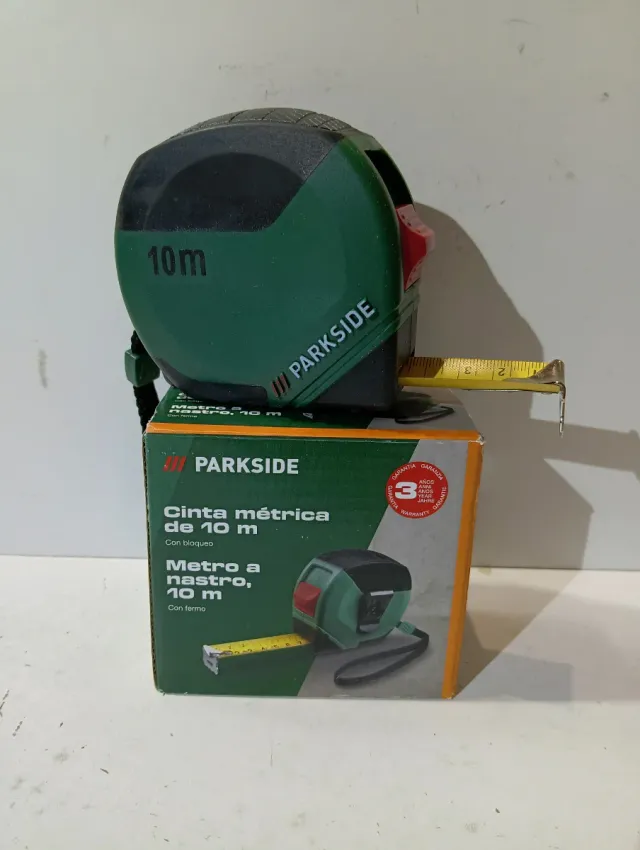Cinta metrica 10 m Parkside, nuova con scatola