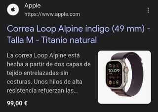 Apple Watch Correa Loop Alpine