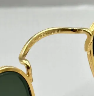Occhiali Ray-Ban Aviator Oro Nero
