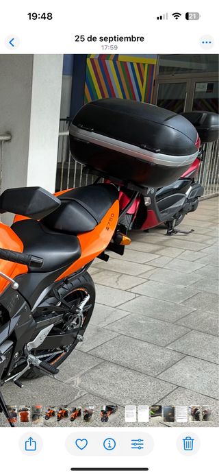 Baúl Givi y Soporte Kawasaki Z750