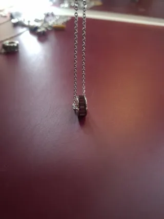 Catenina Brosway con ciondolo viola e argento