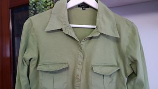 Camisa Massimo Dutti verde talla L