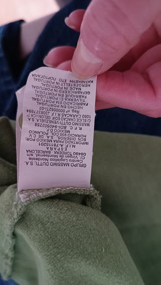 Camisa Massimo Dutti verde talla L