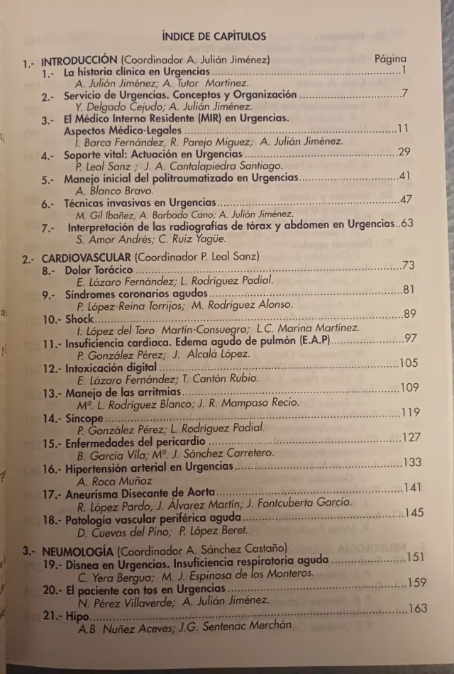 Manual de Protocolos y actuación en Urgencias