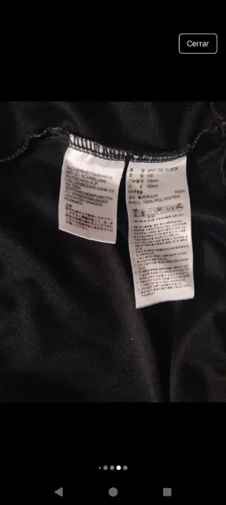 Chaqueta Adidas Negra con Logo Blanco