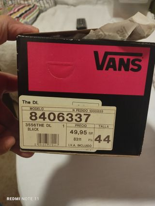 Zapatillas Vans Talla 44