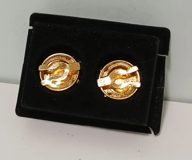 Gemelos Antiguos Corona Real Azul y Dorado