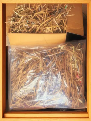 Relleno de cartón triturado para embalaje