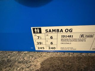 Adidas Samba Marrones y Beige