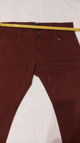 Pantalones de hombre burdeos